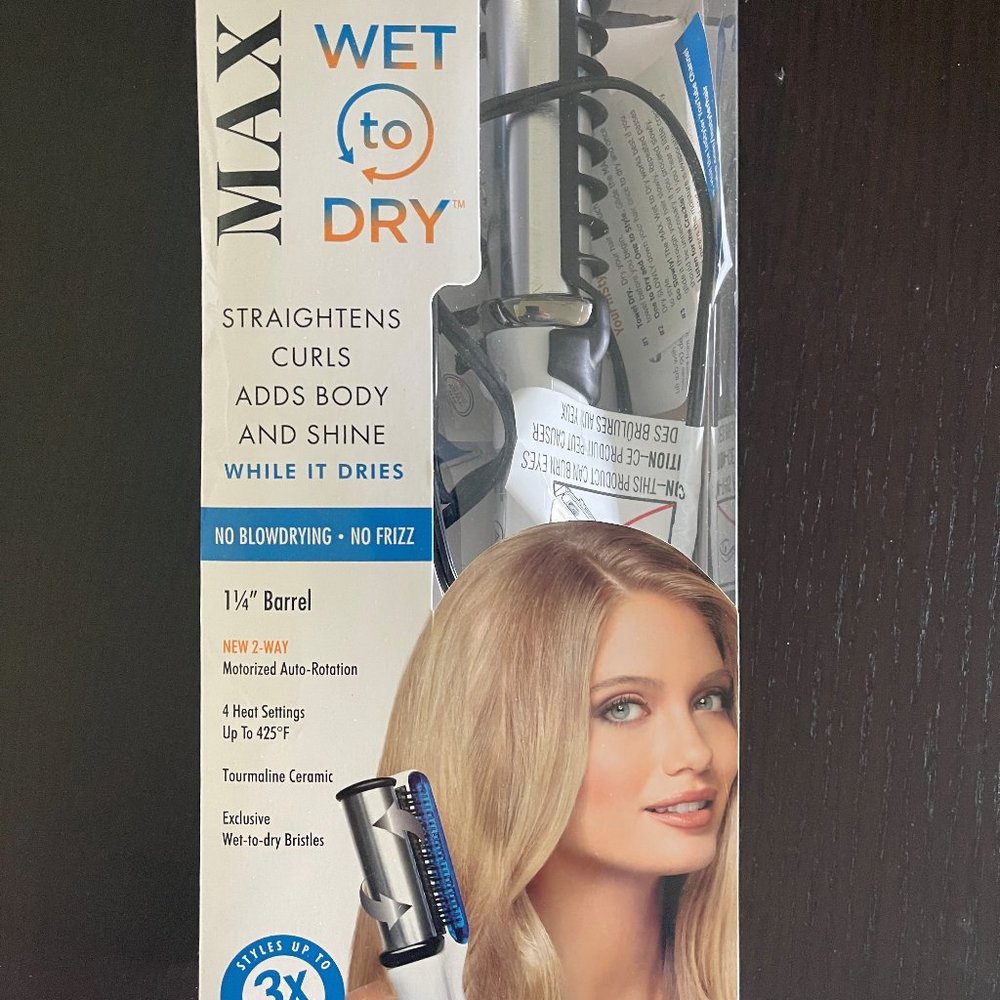 InStyler MAX PRIME WET TO DRY 1.25" ROTATING IRON Blowout, Straighten, Curl